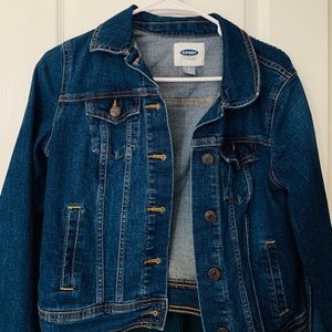 Old navy blue jean jacket